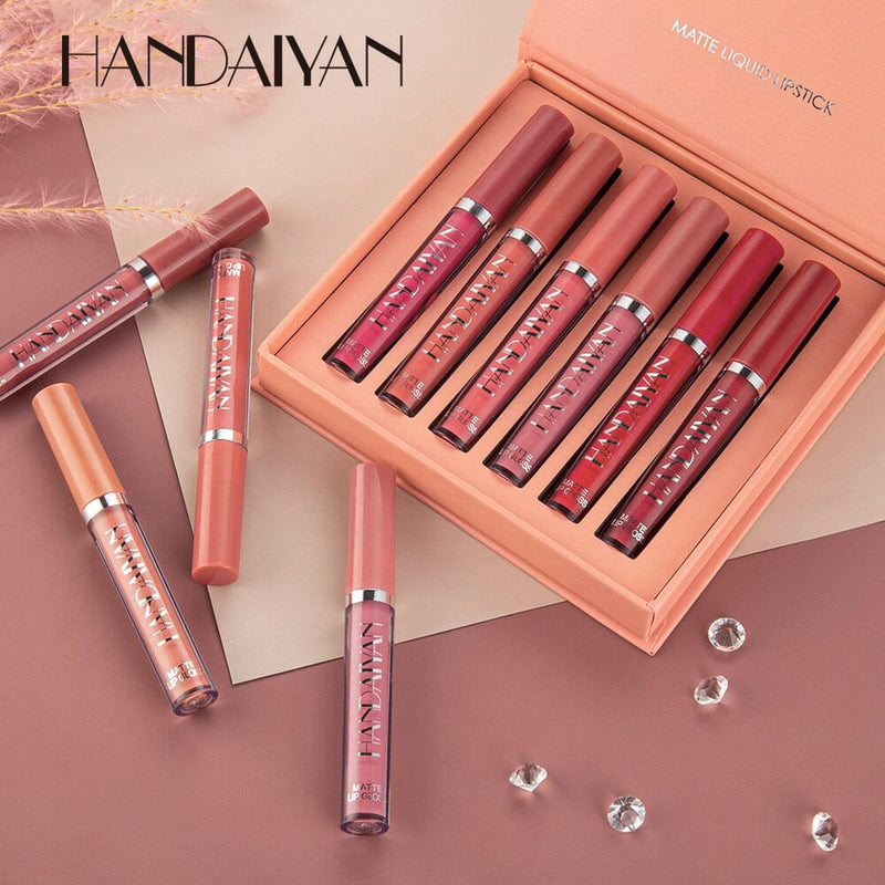 Batom Matte Glamour Handaiyan - Kit com 6 Unidades 0 The Vin Importados 