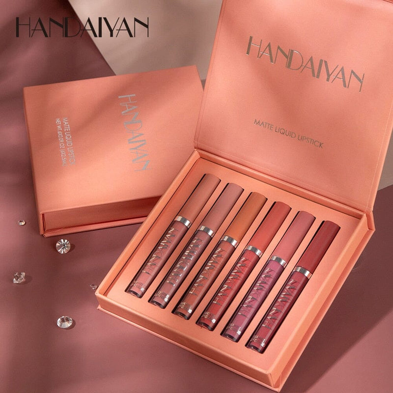 Batom Matte Glamour Handaiyan - Kit com 6 Unidades 0 The Vin Importados 