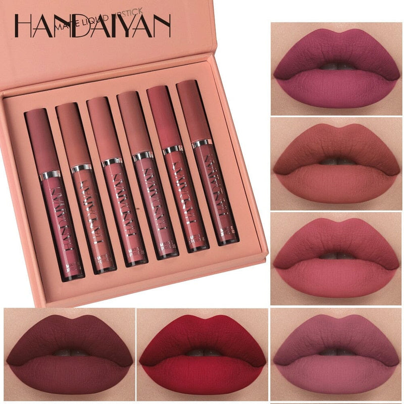 Batom Matte Glamour Handaiyan - Kit com 6 Unidades 0 The Vin Importados 