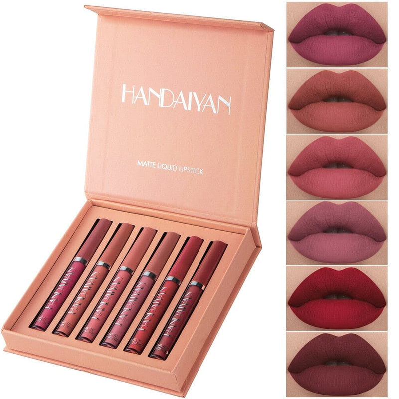 Batom Matte Glamour Handaiyan - Kit com 6 Unidades 0 The Vin Importados 