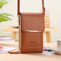 Bolsa de Couro Style 2 em 1 0 The Vin Importados Brown 11x5x19CM CN