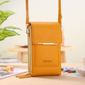 Bolsa de Couro Style 2 em 1 0 The Vin Importados Yellow 11x5x19CM CN