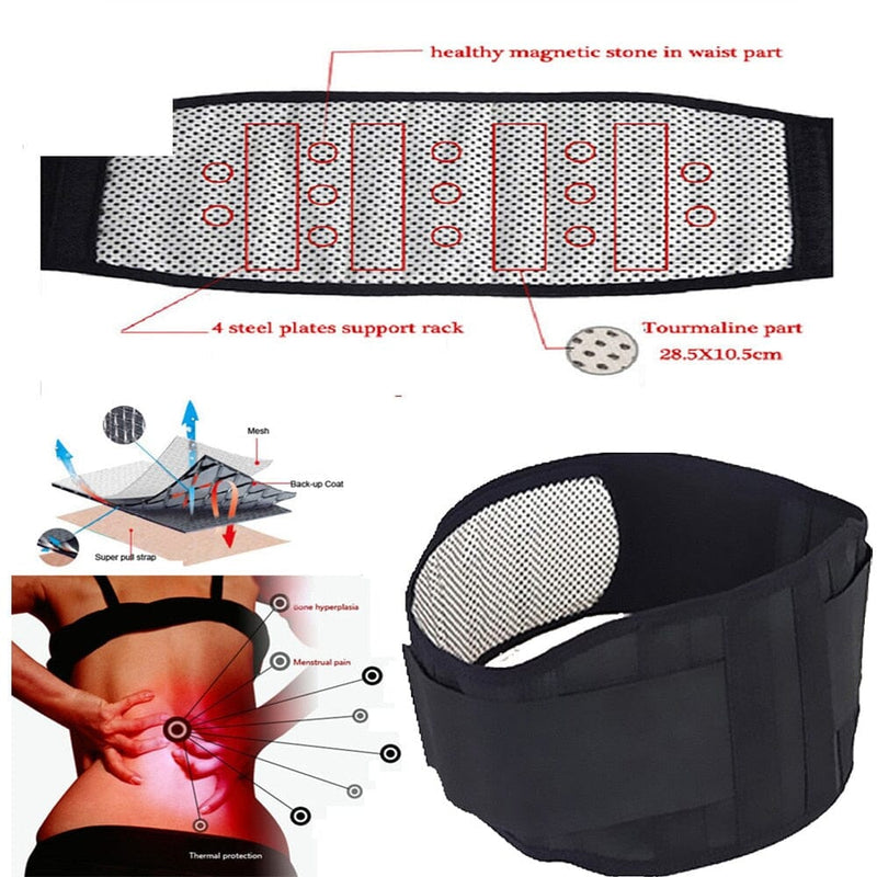 Cinta Lombar Magnética para Alívio de Dores 0 The Vin Importados Waist Belt S 