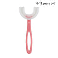 Escova de Dental Para Crianças Super Macia Forma de U 0 The Vin Importados C02 Pink-6-12Y China 