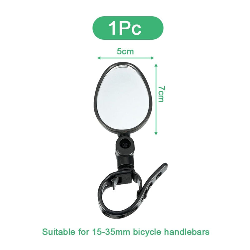 Espelho Bicleta Articulado Universal Convexo Redondo 360 Graus 0 The Vin Importados 1 Pc Oval(Flat) 