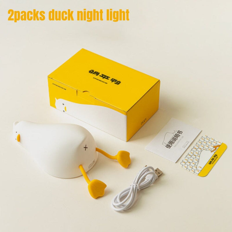 Luminária de Silicone Pato Relax 0 The Vin Importados 2pc Duck Lamp 