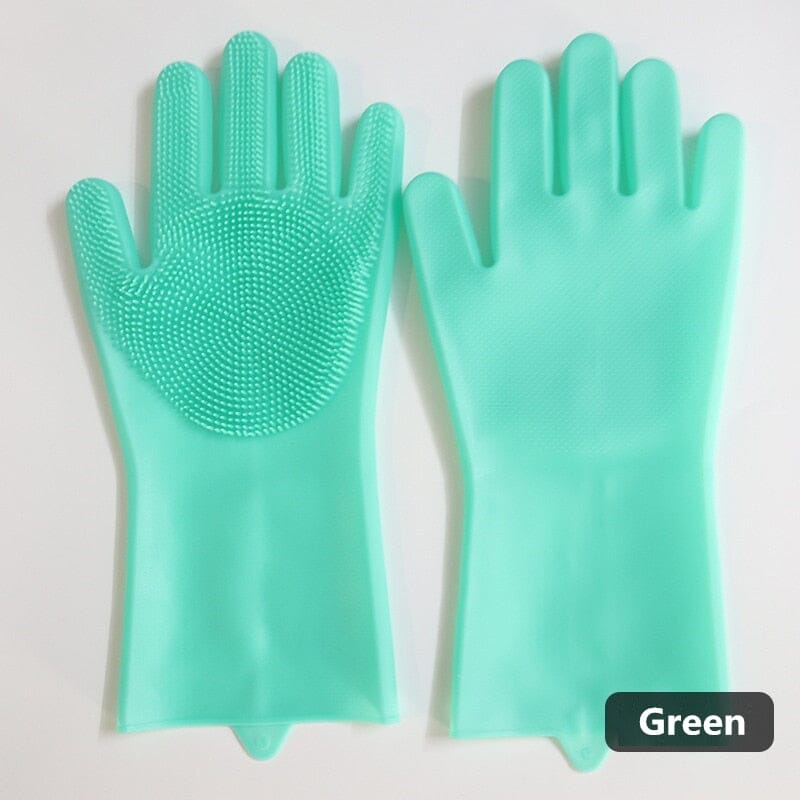 Luva Mágica Lava Louças de Silicone 0 The Vin Importados Green 