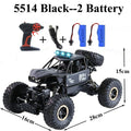 Paisible Rock Crawler 4WD Off Road RC Car Remote Control Toy Machine On Radio Control 4x4 Drive Car Toy For Boys Gilrs 5514 0 The Vin Importados 5514-Black-Kit-2 