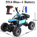 Paisible Rock Crawler 4WD Off Road RC Car Remote Control Toy Machine On Radio Control 4x4 Drive Car Toy For Boys Gilrs 5514 0 The Vin Importados 5514-Blue-Kit-1 