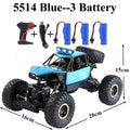 Paisible Rock Crawler 4WD Off Road RC Car Remote Control Toy Machine On Radio Control 4x4 Drive Car Toy For Boys Gilrs 5514 0 The Vin Importados 5514-Blue-Kit-3 