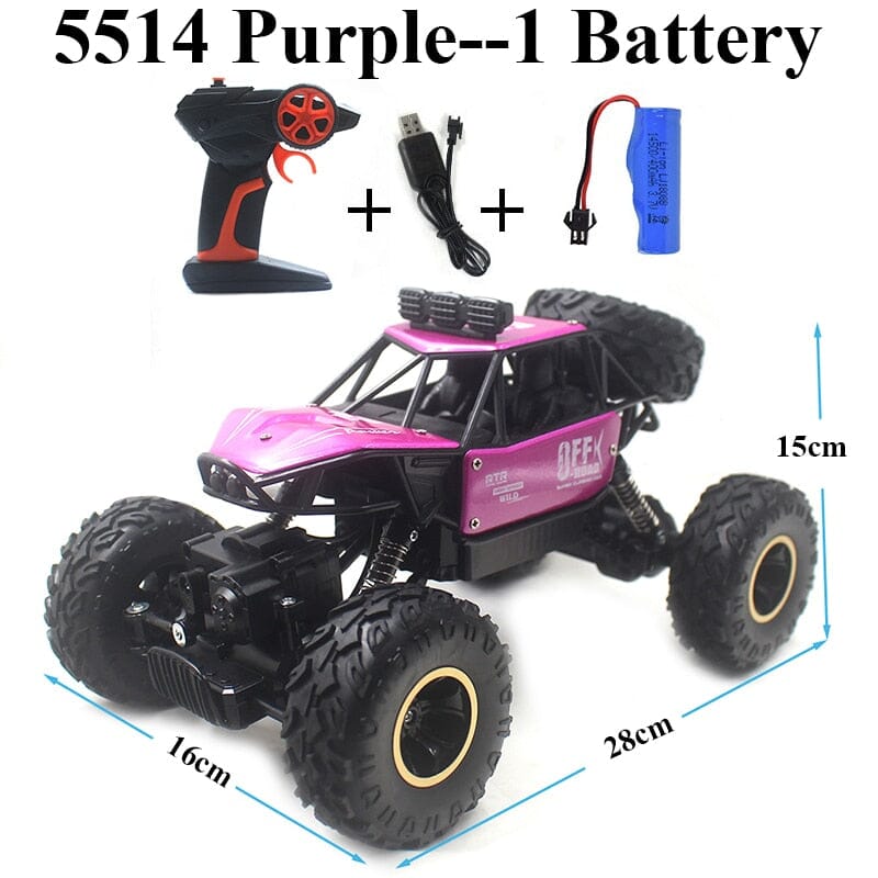 Paisible Rock Crawler 4WD Off Road RC Car Remote Control Toy Machine On Radio Control 4x4 Drive Car Toy For Boys Gilrs 5514 0 The Vin Importados 5514-Pink-Kit-1 