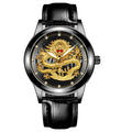 Relógio Dragão Dourado 0 The Vin Importados leather black black 