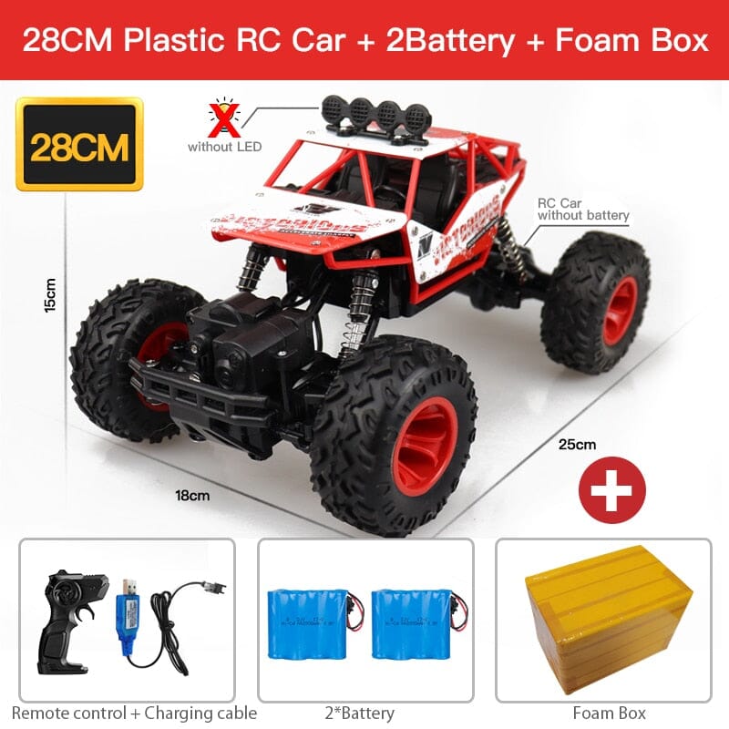 ZWN 1:12 / 1:16 4WD RC Car With Led Lights 2.4G Radio Remote Control Cars Buggy Off-Road Control Trucks Boys Toys for Children 0 The Vin Importados 28CM Red 2B Plastic 